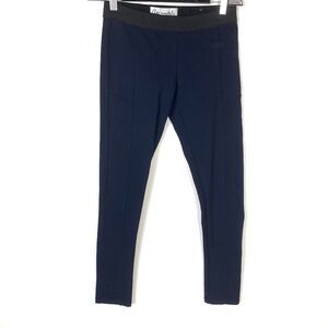 Aeropostale S Small Navy Blue Ponte Knit Pants Legging Black Stretch Career Work